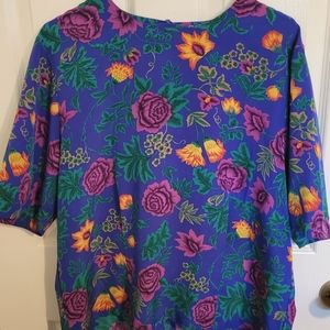 Vintage Floral blouse sz 16